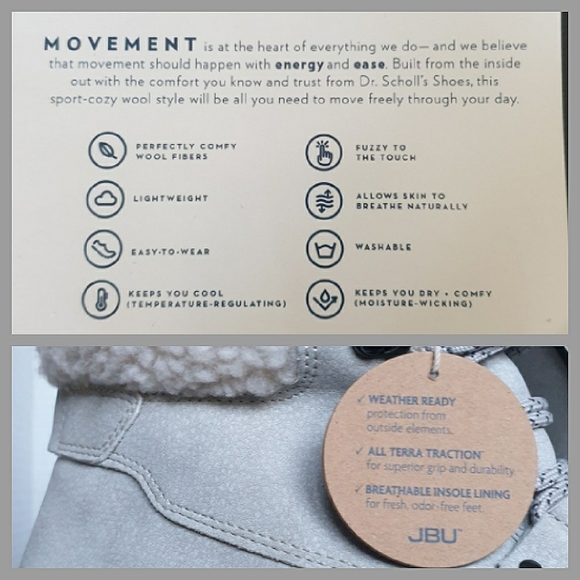 JBU Jambu Stone White Redrock Lace-Up & Zipper Lightweight Hiking Ankle Boots  7 - Picture 5 of 16